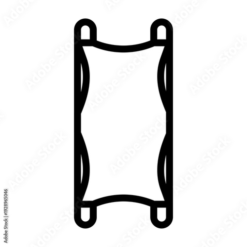 Stretcher Vector Line Icon Design