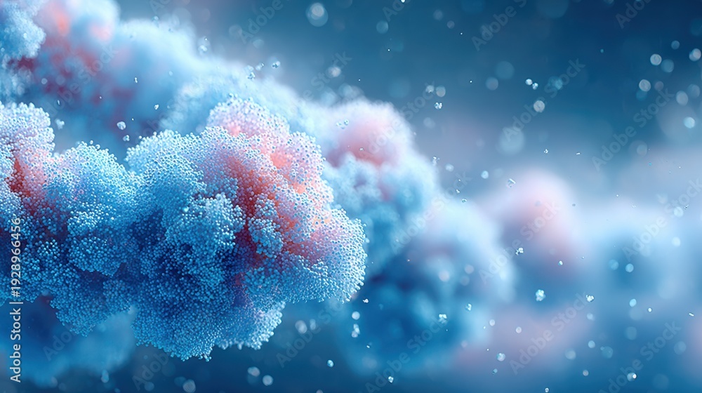 Fototapeta premium Protein enzyme activity concept for scientific and educational use.