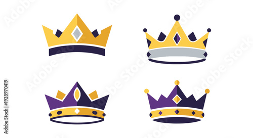 Emperor Crown Line modern smooth minimal illustration