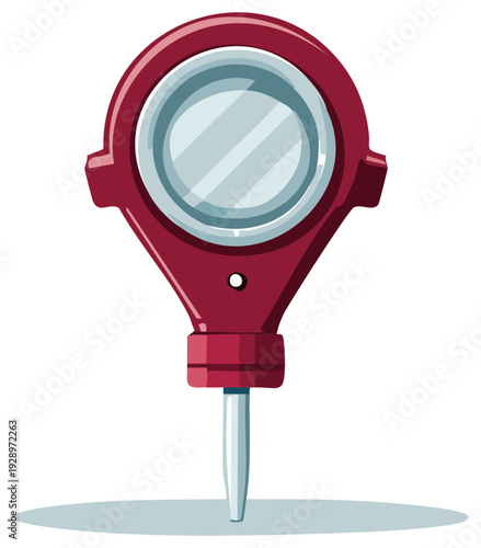 Illustration of Soil pH Meter Device for Testing Soil Conditions and Plant Health