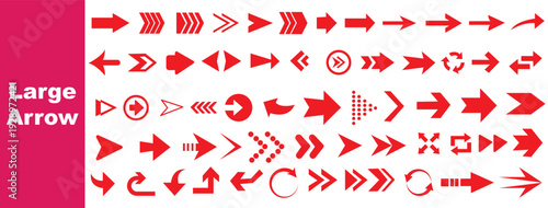 Black arrow icon big set. triangular arrow pointers isolated on Collection different arrows sign. Set different cursor arrow direction symbols in flat style