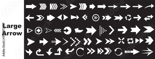 Vector set of swipe arrows. Arrow vector icon. Arrows collection. Arrows big black set icons, arrow icon, modern simple arrows .