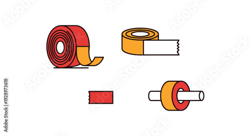 Electrical Tape Line bright abstract color