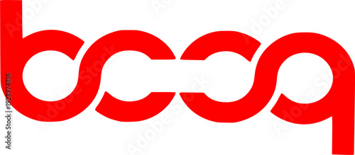 The design utilizes rounded geometric curves to create a sense of seamless connectivity, unity, and professional flow, ideal for communication, networking, or creative branding.