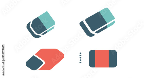 Eraser Line art modern abstract color