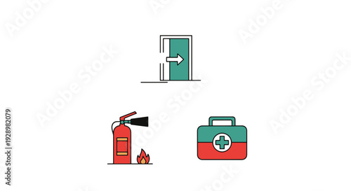 Evacuation Plan Line abstract dynamic color