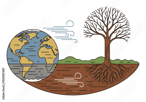 Climate Action Icons - Nature & Sustainability Vector