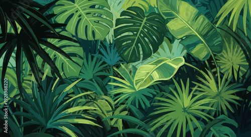 Tropical Leaves Foliage Jungle Plants Greenery.
