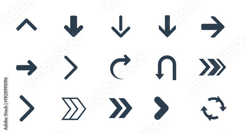 Wallpaper Mural Collection of assorted navigation arrows and symbol icons. Torontodigital.ca