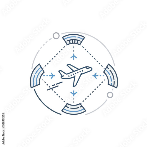 Airplane navigation system and air traffic control concept