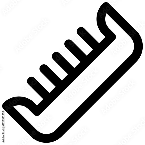Comb. Editable stroke vector icon.