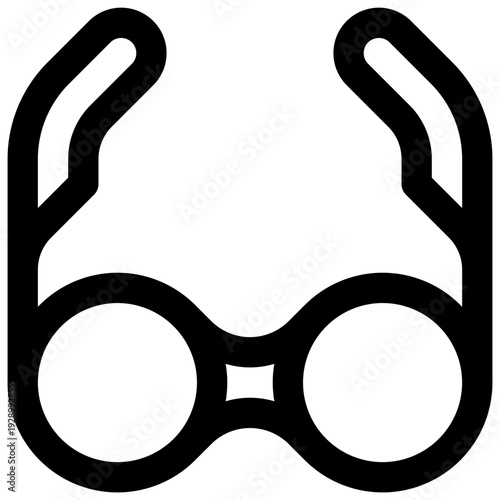 Eyewear. Editable stroke vector icon.