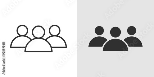 Teamwork Icon representing collaboration, group effort, and organizational synergy. Stroke, filled, and colored vector illustration.