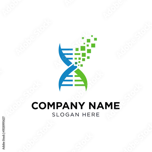 DNA Helix Logo Design for Company.