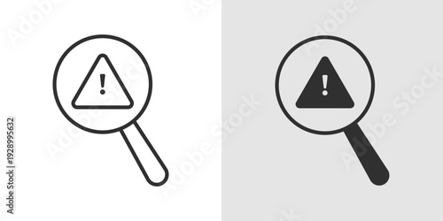 Threat Icon representing cybersecurity risks, system vulnerabilities, and potential digital attacks. Stroke, filled, and colored vector illustration.