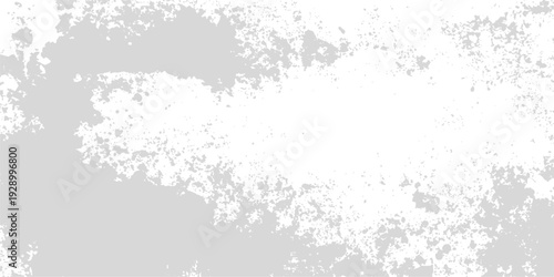 Abstract black grunge background with a dirty ink texture and vintage floral design featuring a winter snow pattern and decorative border illustration