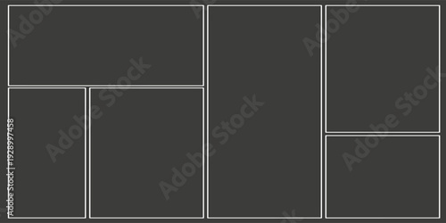 Vector illustration. Collage photo frames. EPS 10