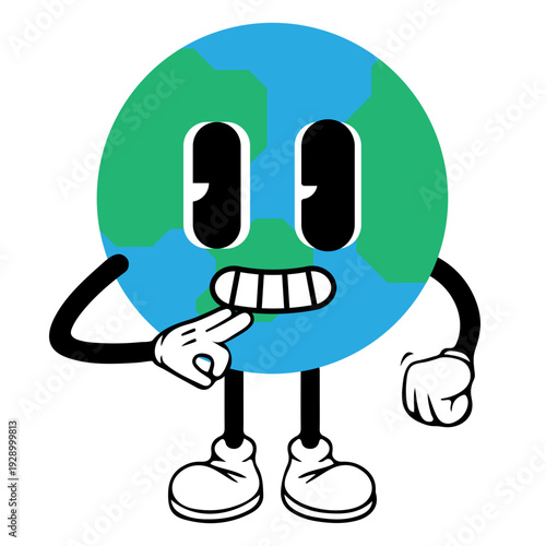 Cute Earth Illustration