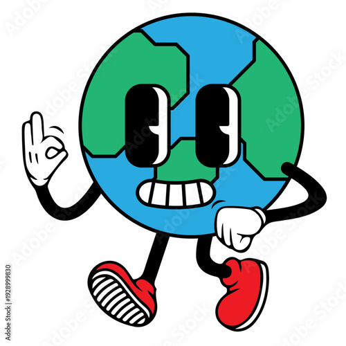 Cute Earth Illustration