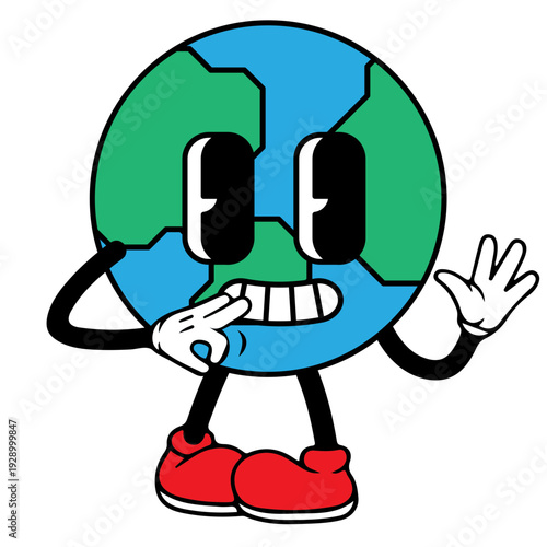 Cute Earth Illustration