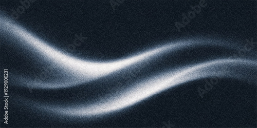 Abstract dark blue background with flowing silk waves and smooth light curves creating a textured motion pattern for a space backdrop vector illustration