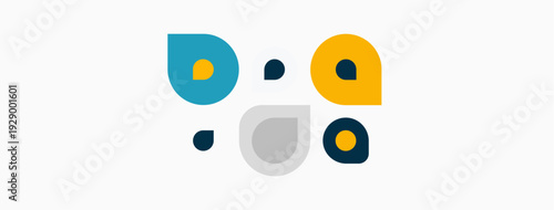 Abstract face illustration. Simple shapes form eyes, nose, mouth. Minimalist design, clean aesthetic, neutral background.