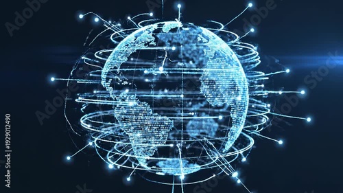 Global network connection visualization