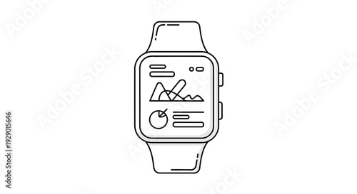 Smart watch with screen display.