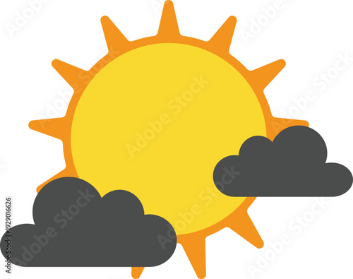 Sun and Clouds Weather Icon