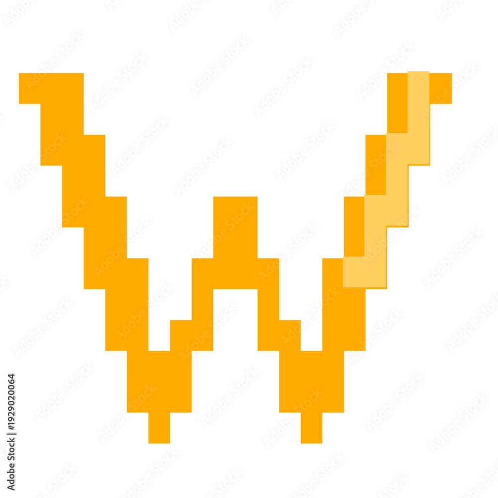 Obraz premium Alphabet Pixel art