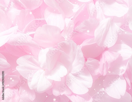 ゆめかわいい桜のピンク系背景画像。Generated AI