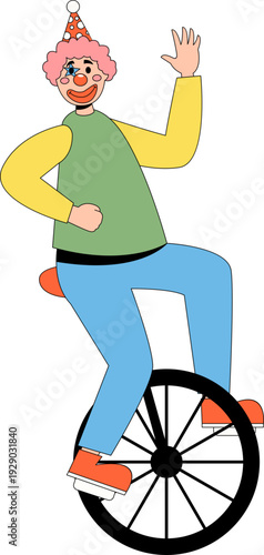 Circus Clown Illustration