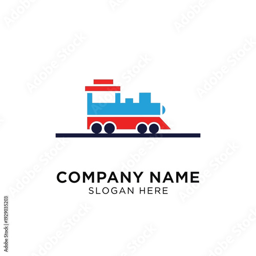 Colorful Truck Logo Template Design Element.