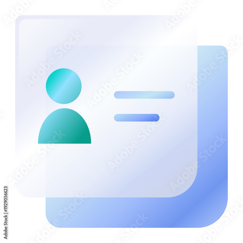User Profile Glass UI Icon