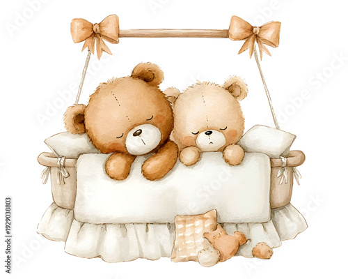 Wallpaper Mural Sleeping Bear on a Cloud with Moon and Stars Torontodigital.ca