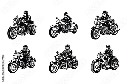Trike Motorcycle Rider Svg Bundle