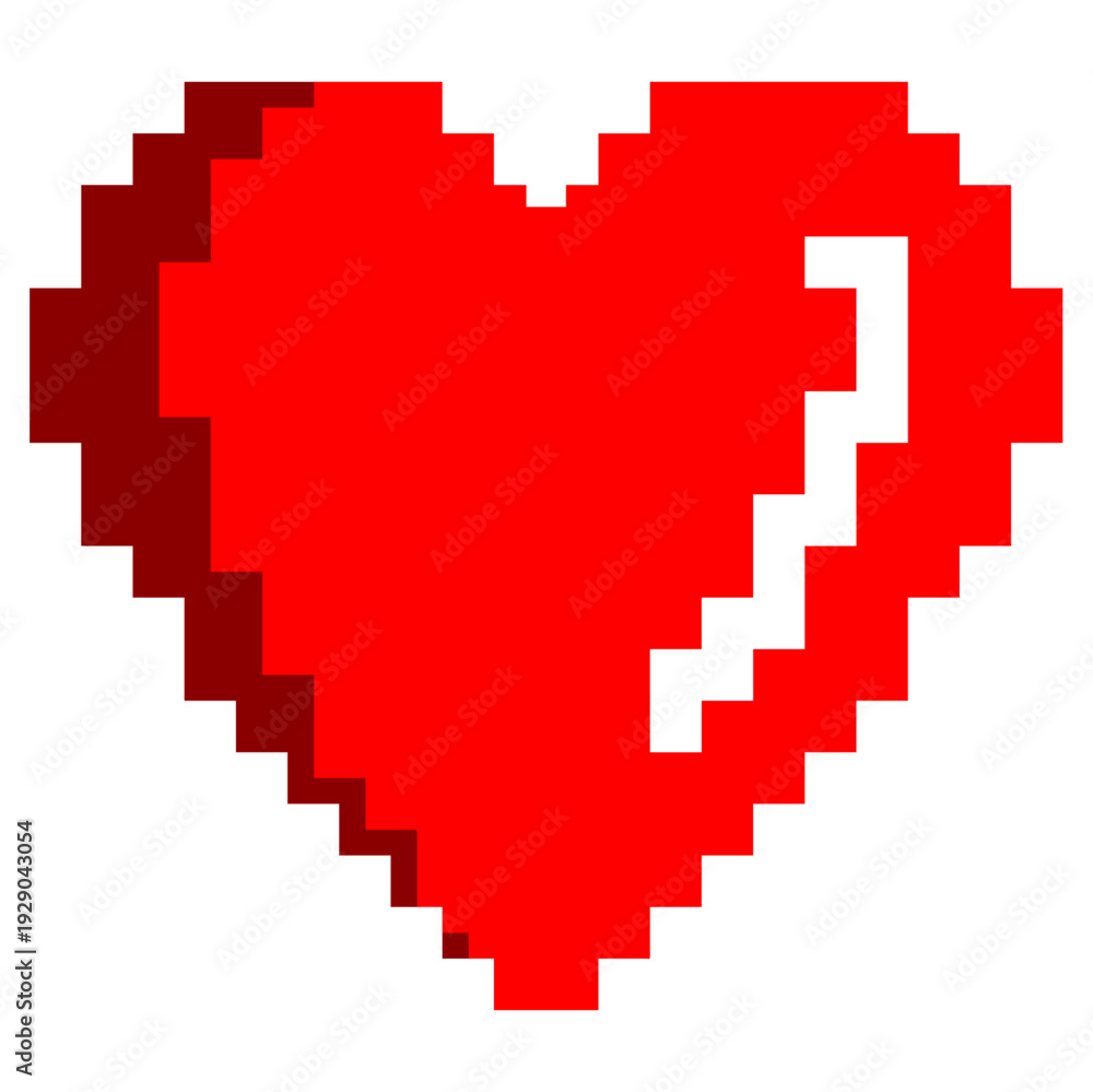 Obraz premium Heart Pixel Art