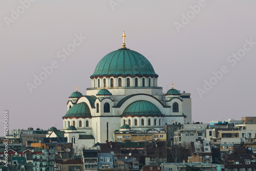 La cathédrale Saint-Sava à Belgrade en serbie