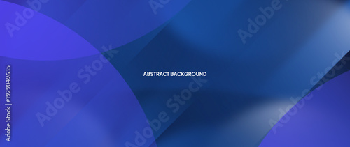 Blue abstract background with round objects overlapping each other to form a beautiful pattern.