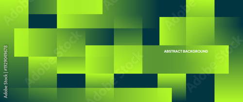 Green abstract background with geometry objects overlapping each other to form a beautiful pattern. Vector template for digital lux business banner, contemporary formal invitation, luxury voucher