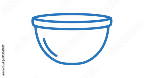 Simple line drawing of a bowl.