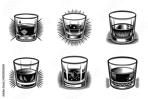 Wiskey Glass Toast Svg Bundle