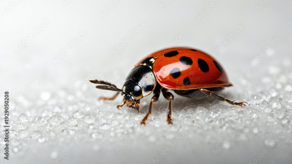 Fototapeta premium ladybug on a white background