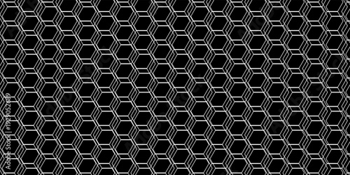 Hexagonal pattern cyberspace green background. Hexagon Grid tech pattern. Eps 10