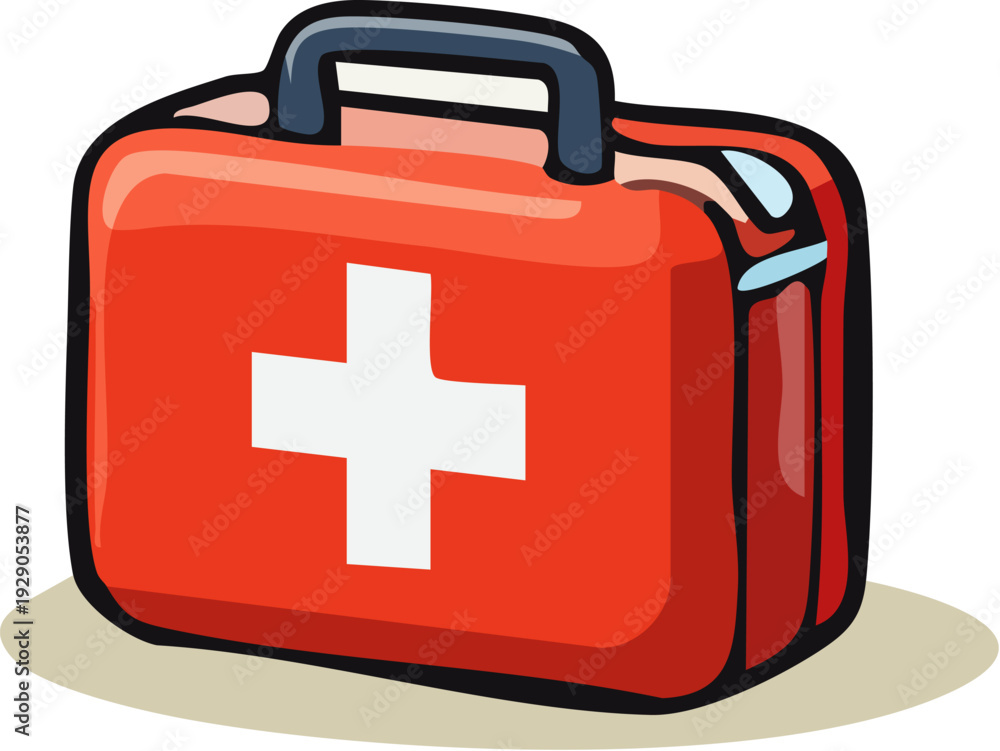 Obraz premium Red First Aid Kit.