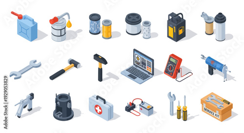 Assorted Tools and Equipment for Various Tasks.