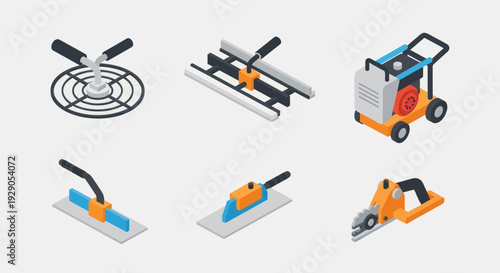 Construction Equipment Tools for Building and Masonry.