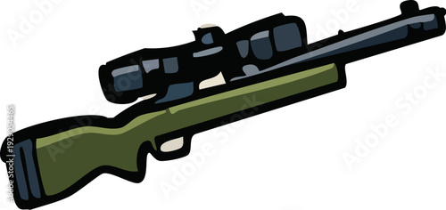 Rifle with Sniper Scope.