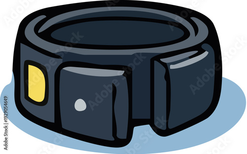 Smartwatch on Wrist Cartoon.