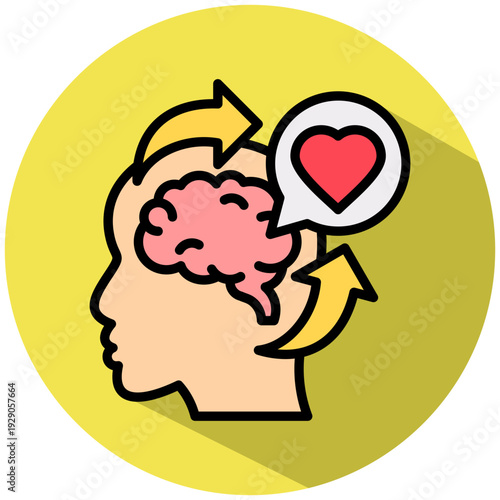 Emotional Intelligence isometric color illustration